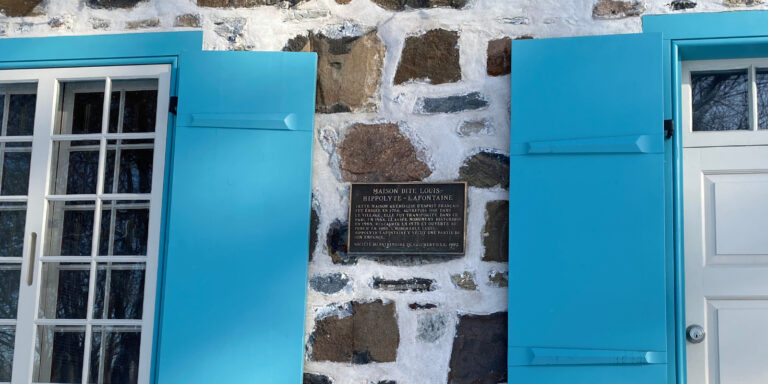 Plaque maison Louis-Hippolyte-Lafontaine