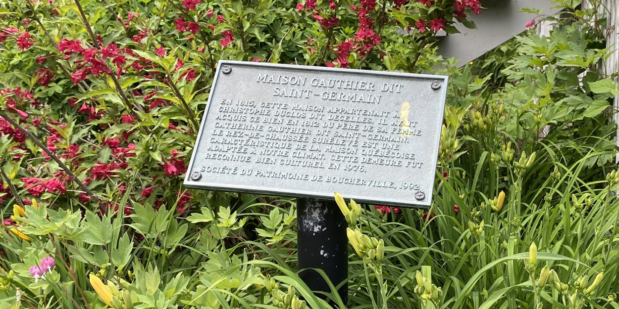 Plaque de la maison Gauthier dit Saint-Germain-Decelles_Entete