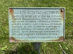 Plaque de la maison Quintal-Quesnel
