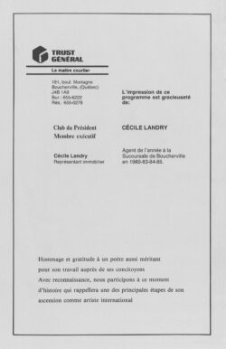 1987 Musique livret dos